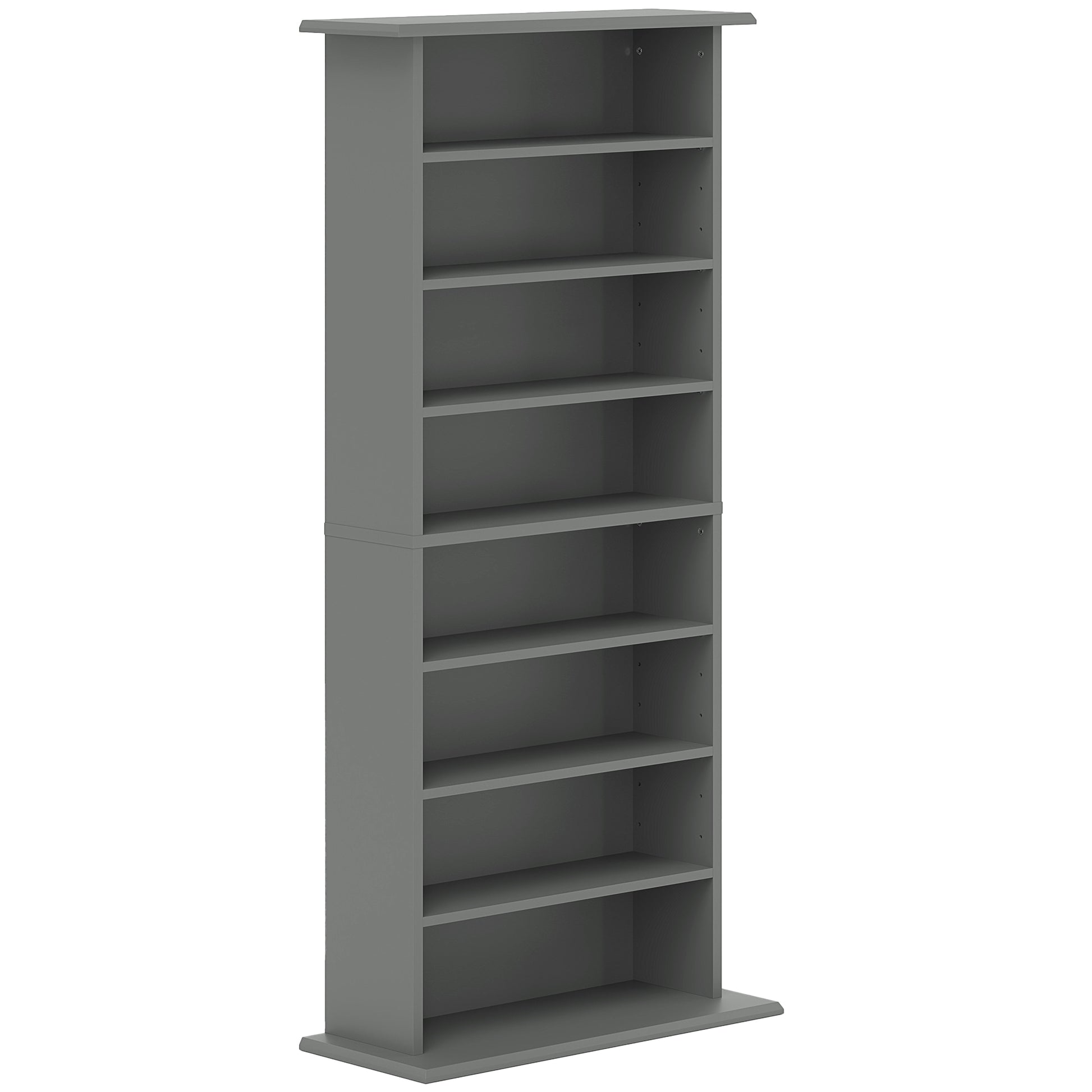 Photo of HOMCOM 360 CD Storage Unit - Grey in Grey colour on a white background