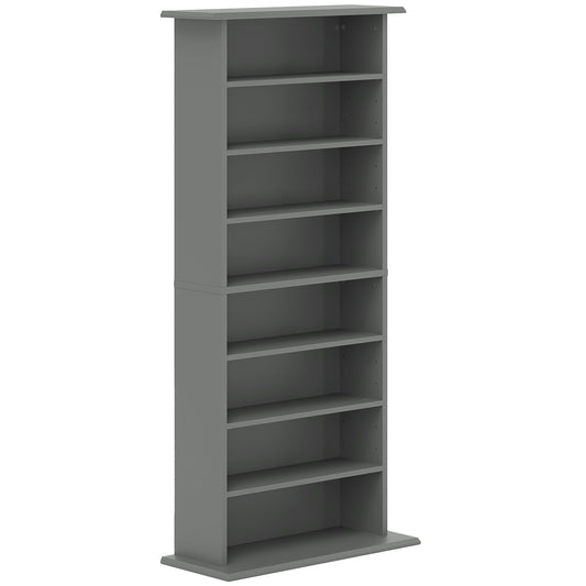 Photo of HOMCOM 360 CD Storage Unit - Grey in Grey colour on a white background