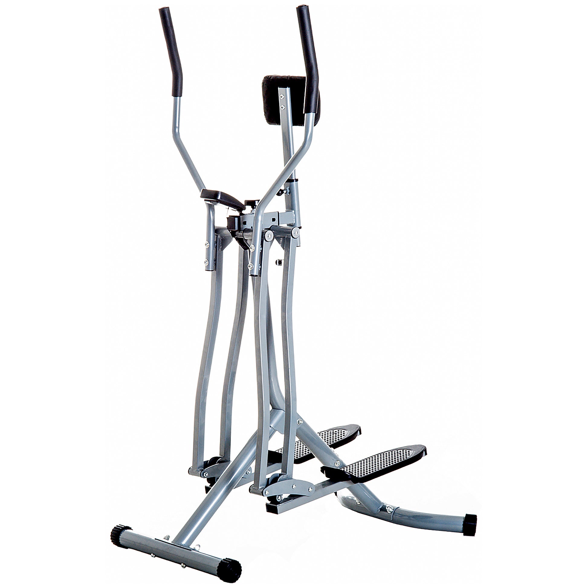 Photo of HOMCOM Air Walker Glider, Cross Trainer Fitness Machine, with LCD, for Home Gym, Grey in Grey colour on a white background