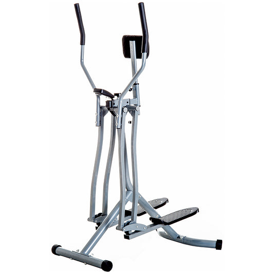 Photo of HOMCOM Air Walker Glider, Cross Trainer Fitness Machine, with LCD, for Home Gym, Grey in Grey colour on a white background