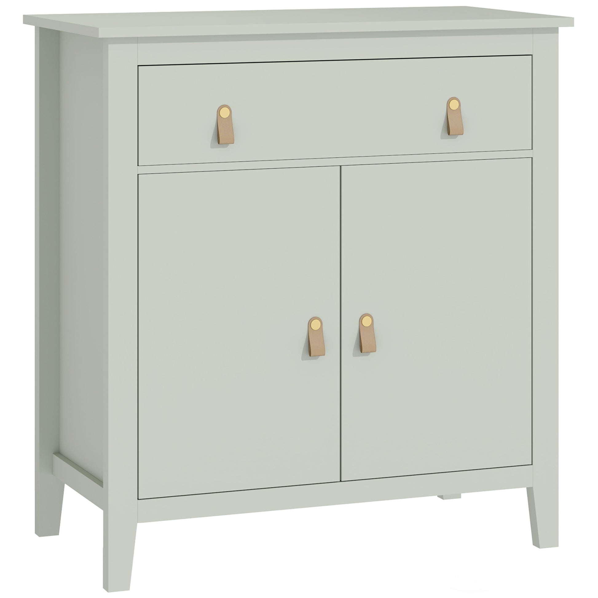 Photo of HOMCOM Farmhouse Style Sideboard - Light Green in Green colour on a white background