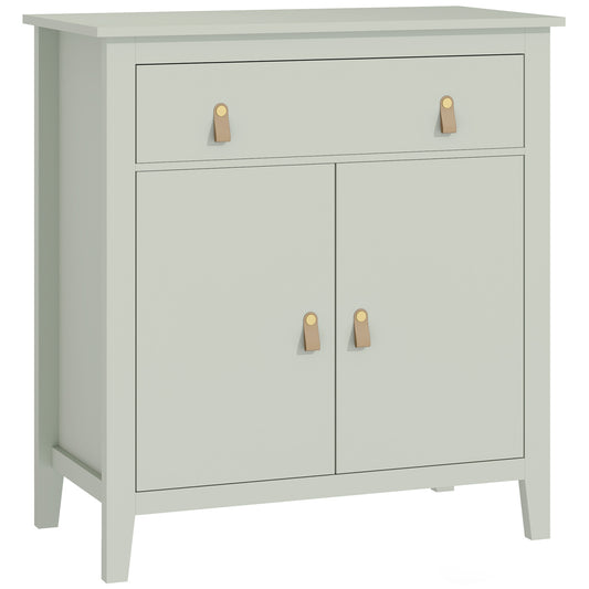 Photo of HOMCOM Farmhouse Style Sideboard - Light Green in Green colour on a white background