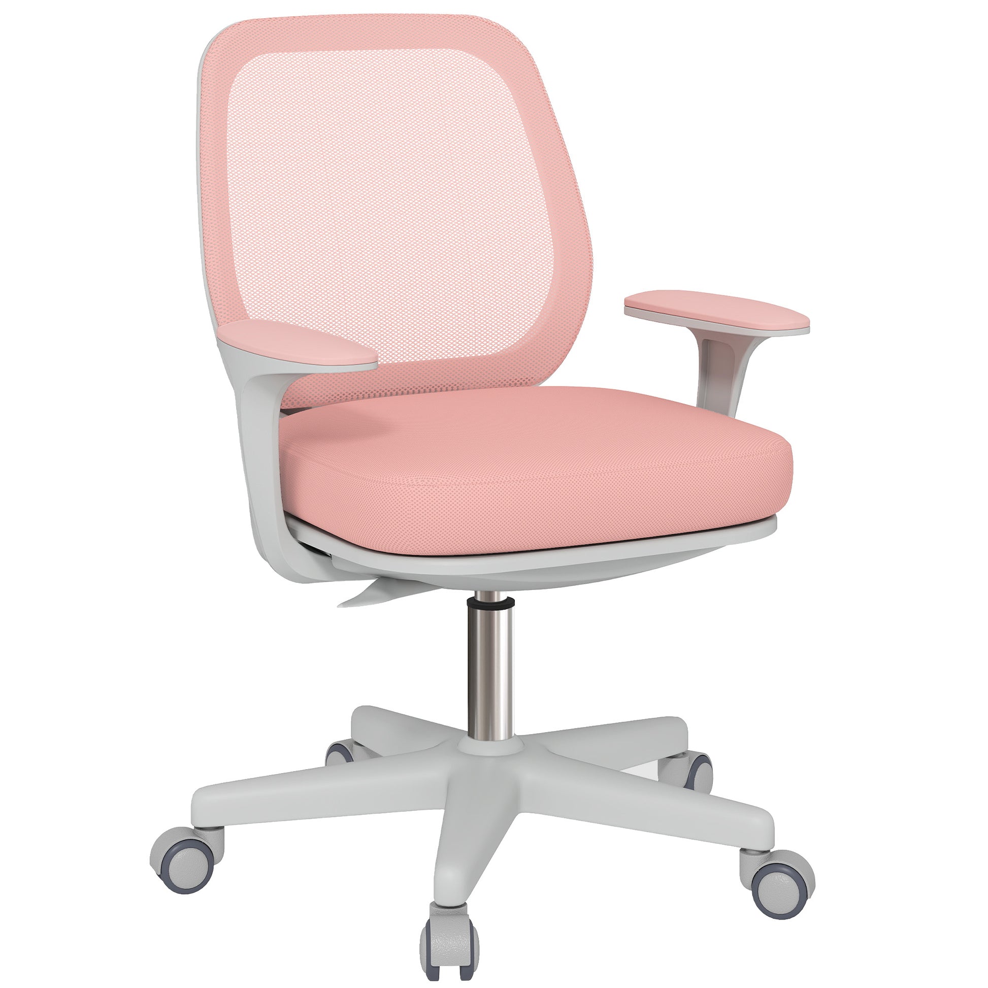 Photo of Vinsetto 44-56cm Mesh Back Office Chair - Pink in Pink colour on a white background