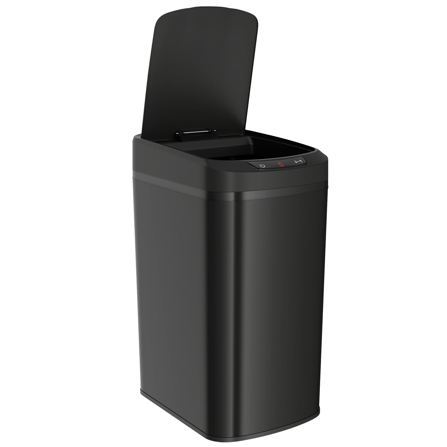 Photo of HOMCOM 12L Sensor Bin, Automatic Touchless Motion Sensor Kitchen Bin with Fingerprint Resistant Stainless Steel, Black in Black colour on a white background