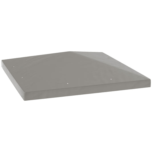 Photo of Outsunny 3 x 3(m) Gazebo Frame Replacement - Grey in Grey colour on a white background