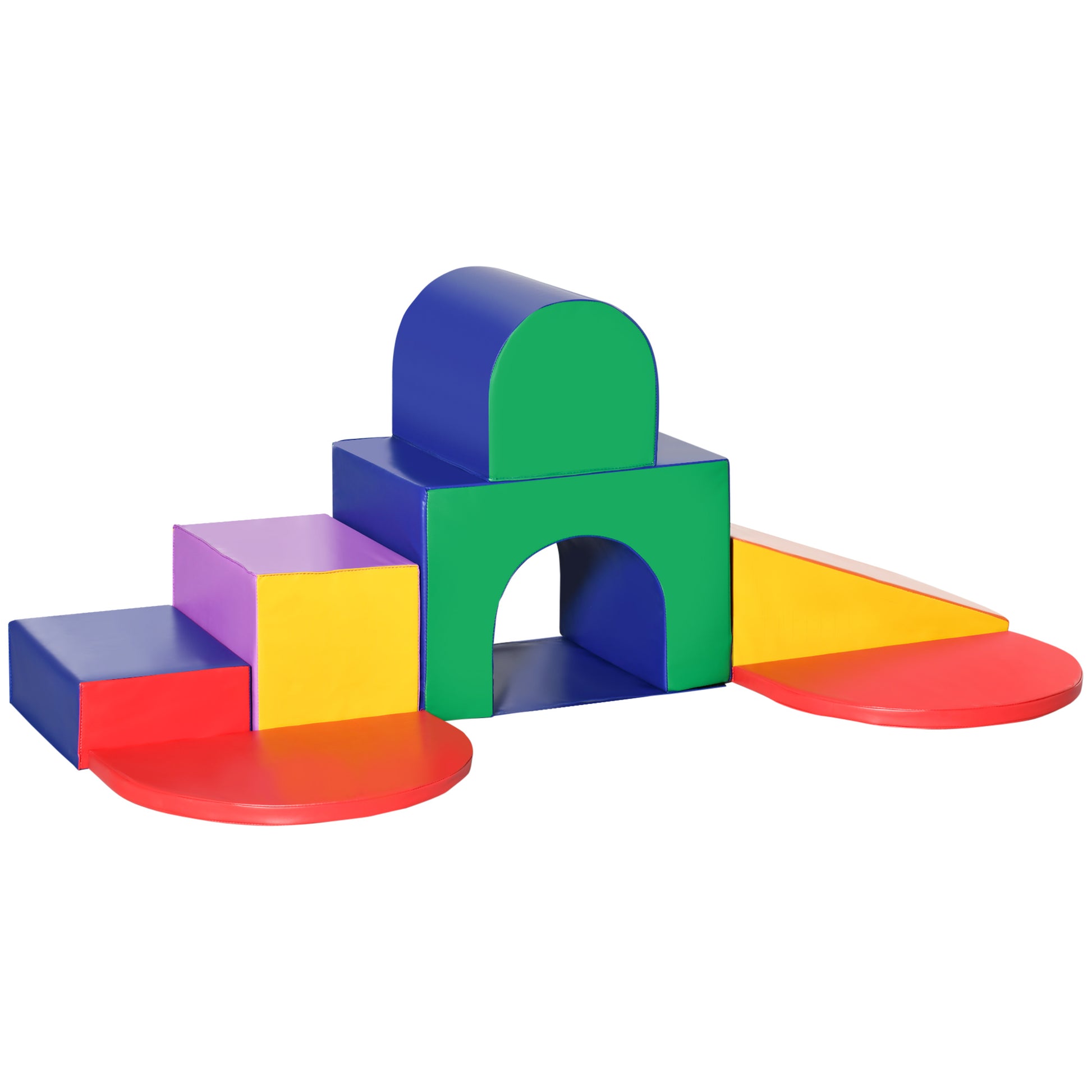 Photo of HOMCOM Seven-Piece Kids Soft Playset, for Toddlers - Multicoloured in Multicoloured colour on a white background