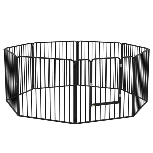 Photo of PawHut 60cm 8 Panels Heavy Duty Dog Pen, Pet Playpen for Indoors, Outdoors, Small Dogs in Dogs colour on a white background