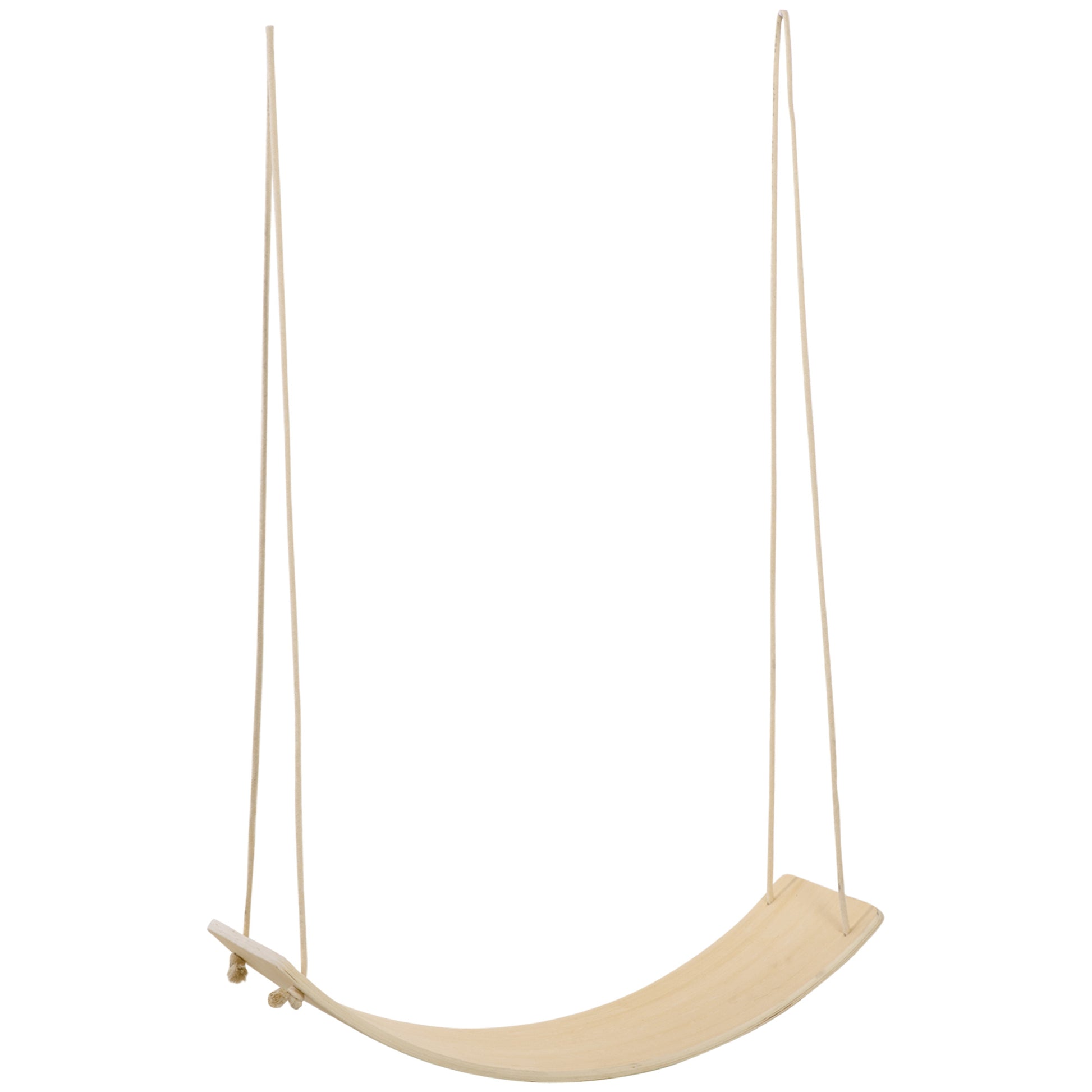 Photo of HOMCOM Wood Wobble Board with Ropes, Balance Board for Full Body Workout, Multipurpose for Adults in Adults colour on a white background