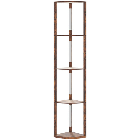Photo of HOMCOM 4-Tier Corner Floor Lamp in Lamp colour on a white background