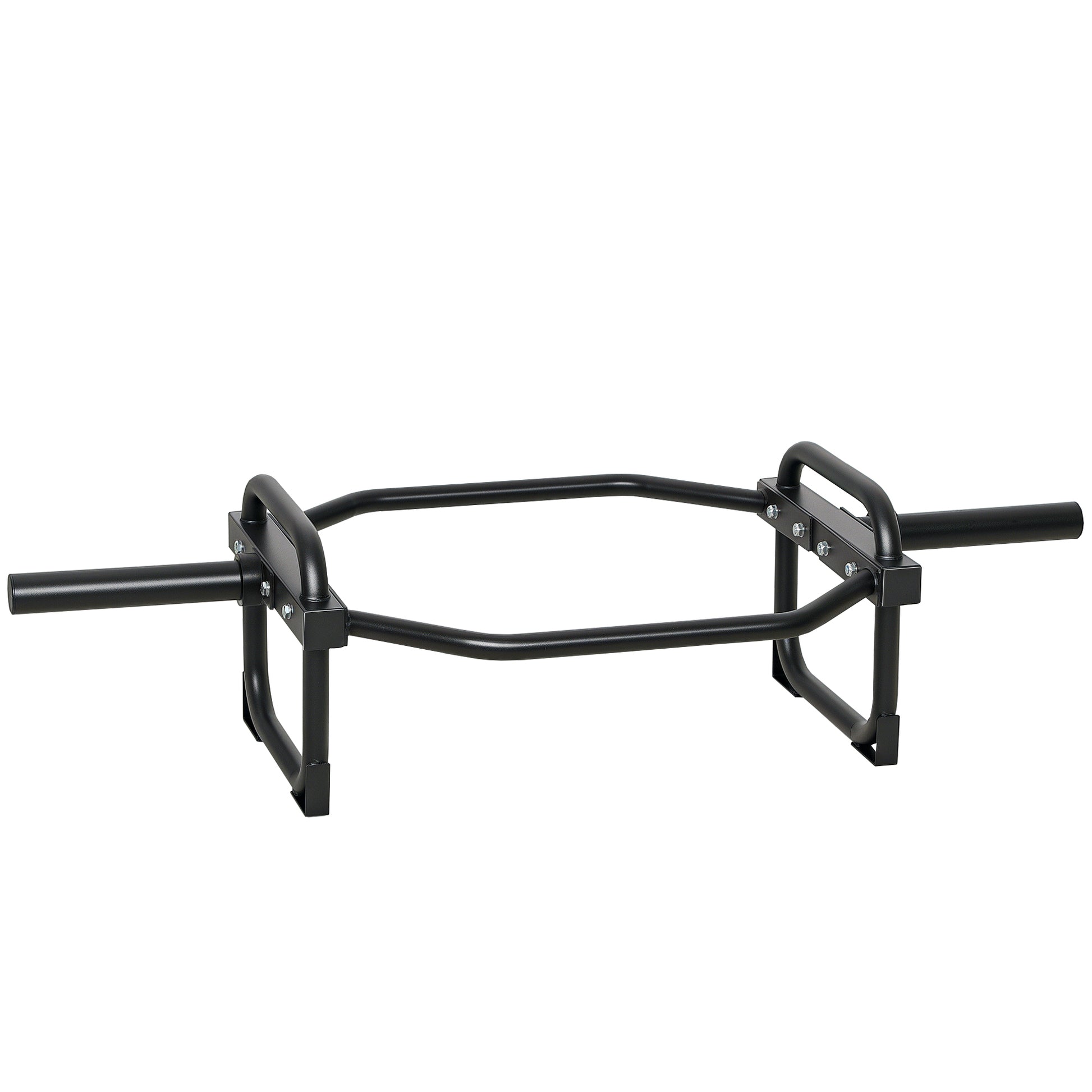 Photo of SPORTNOW Olympic Trap Bar, 2" Hex Barbell Bar with 300kg Capacity for Deadlifts, Shrugs, Squats and Farmer Walks in Walks colour on a white background