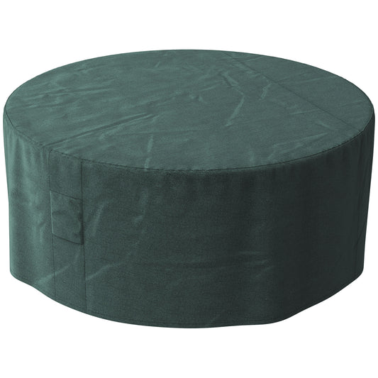 Photo of Outsunny Garden Patio Large Furniture Set Round Cover 600D Oxford Waterproof, Ф193 x 80H cm, Green in Green colour on a white background