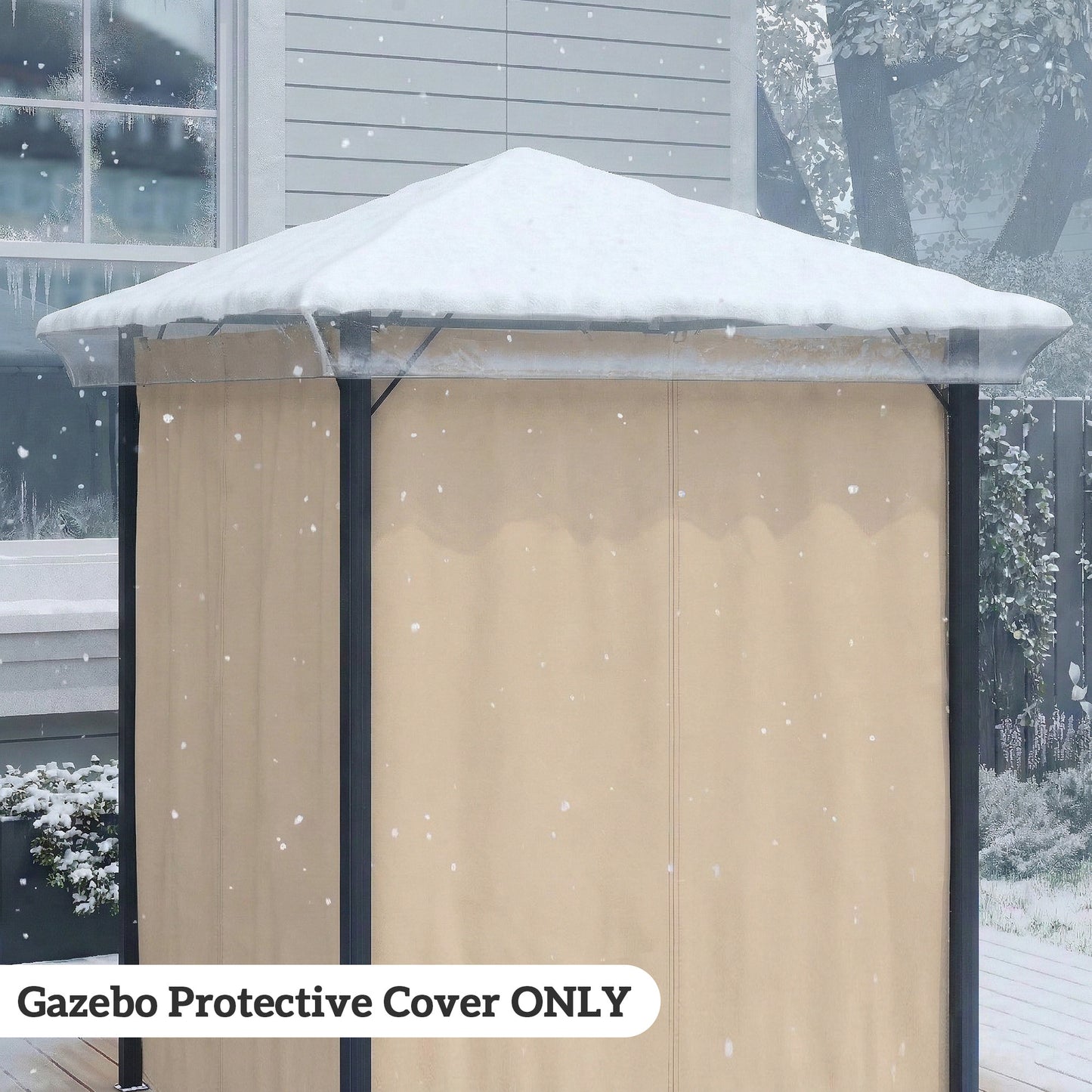 Outsunny 2 x 2 (m) Gazebo Protective Cover, Waterproof Cover for Gazebo, Canopy and Tent