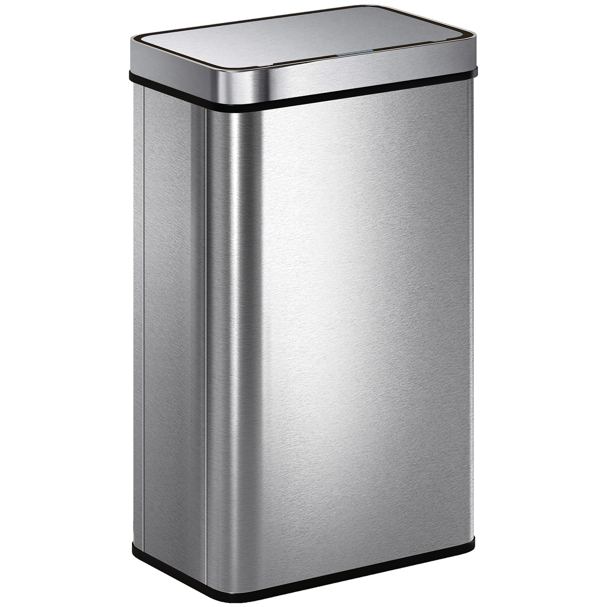 Photo of HOMCOM 60 L Sensor Can,  Sensor Bin with Soft-Close Lid, Fingerprint-Proof Stainless Steel, Silver Tone in Tone colour on a white background