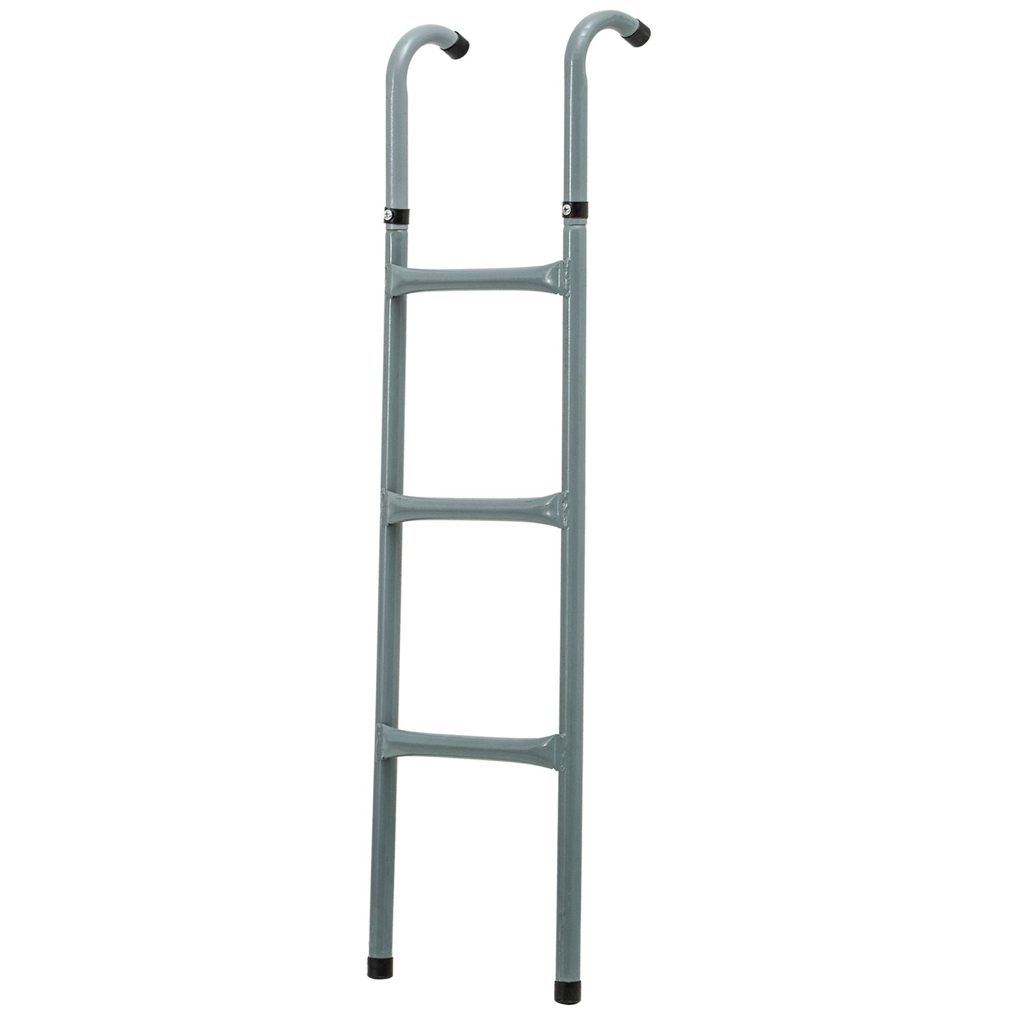 Photo of HOMCOM 12/14ft Trampoline Ladder Galvanized w/ Non-slip Mat in Mat colour on a white background