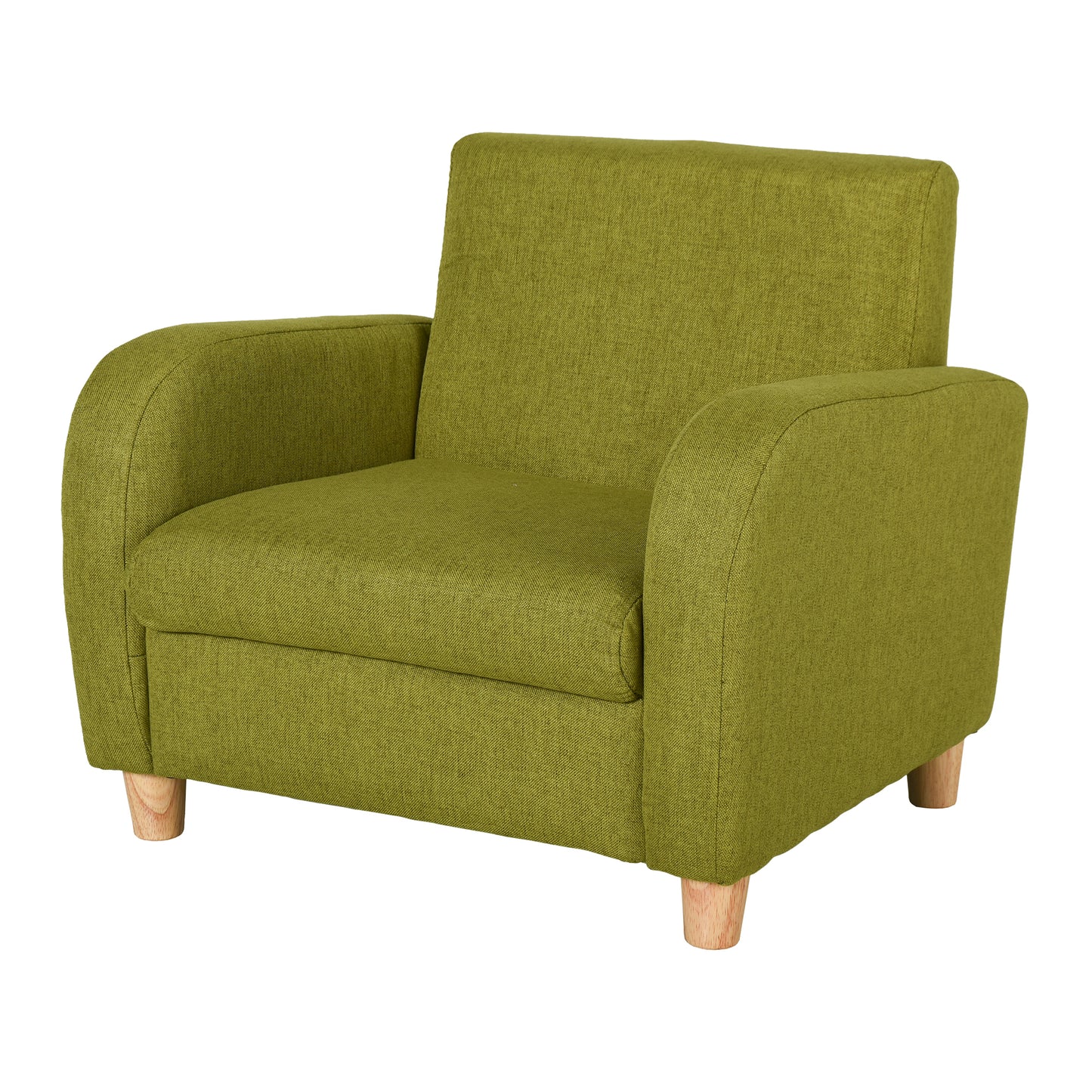 Photo of HOMCOM Children Armchair Mini Sofa Wood Frame Anti-Slip Legs High Back in Back colour on a white background