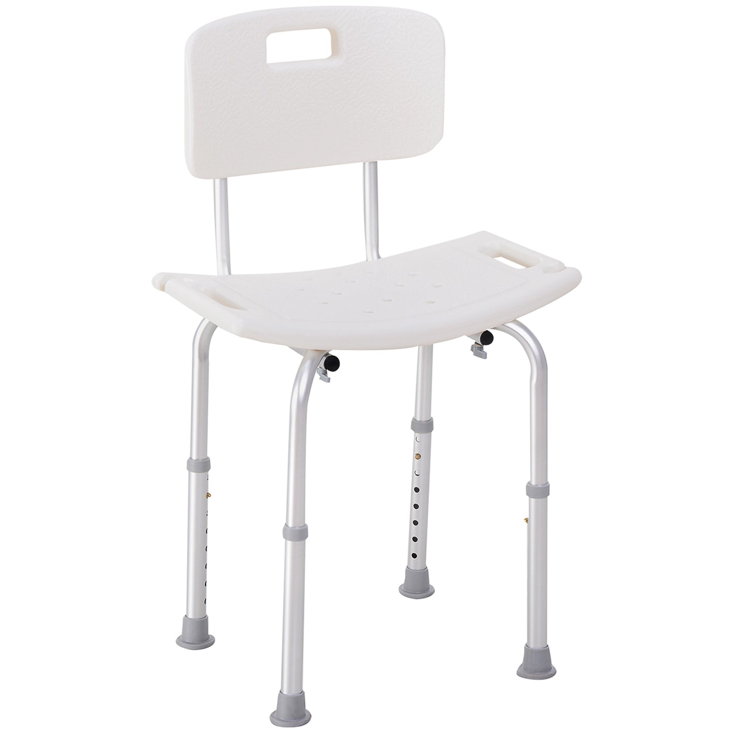 Photo of HOMCOM Bath Chair Shower Stool Safety Seat Bathroom Adjustable Positions Elderly Aids in Aids colour on a white background