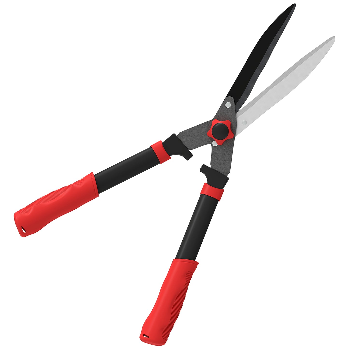 Photo of Outsunny Garden Shears, 63.5 cm Heavy Duty Hedge Shears with Razor-Sharp Blades, Comfort Grip and Tension Adjuster for Hedges, Shrubs and Bushes, Easy Cutting and Trimming in Trimming colour on a white background