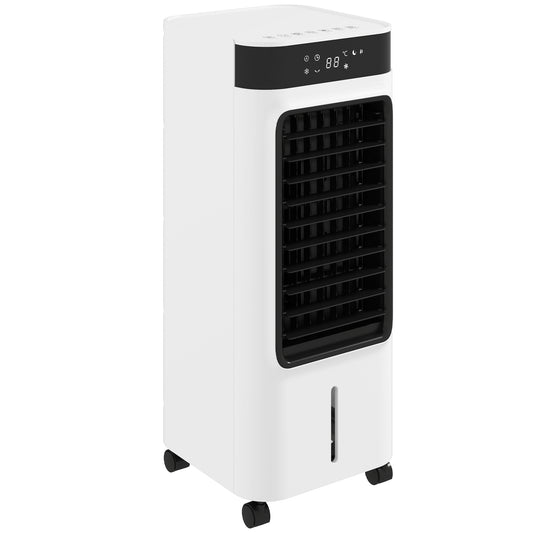 Photo of HOMCOM Portable Air Cooler, 3-In-1 Evaporative Air Cooler with 7 Litre Water Tank, 48° Oscillation, White in White colour on a white background