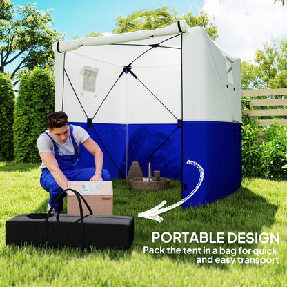 Outsunny pop-up gazebo with open front and a portable carry bag