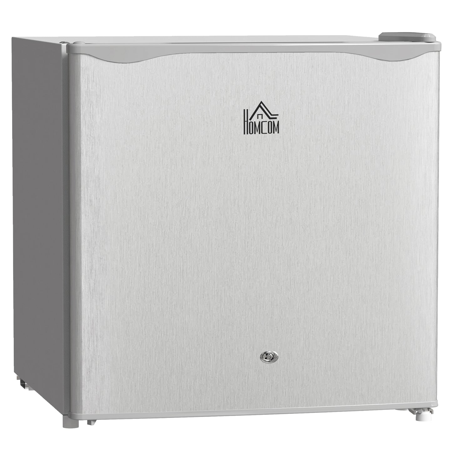 Photo of HOMCOM 46 Litre Lockable Countertop Fridge - Grey in Grey colour on a white background