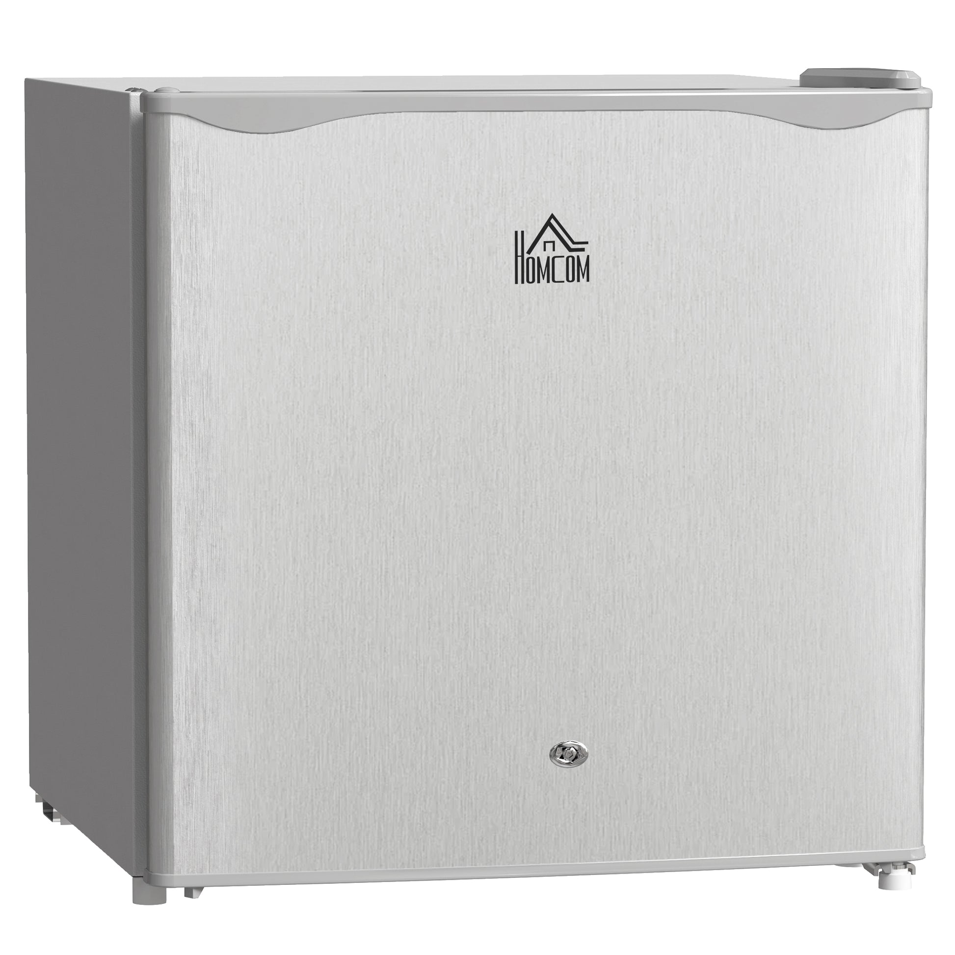 Photo of HOMCOM 46 Litre Lockable Countertop Fridge - Grey in Grey colour on a white background