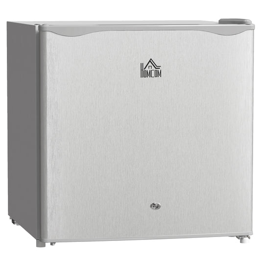 Photo of HOMCOM 46 Litre Lockable Countertop Fridge - Grey in Grey colour on a white background