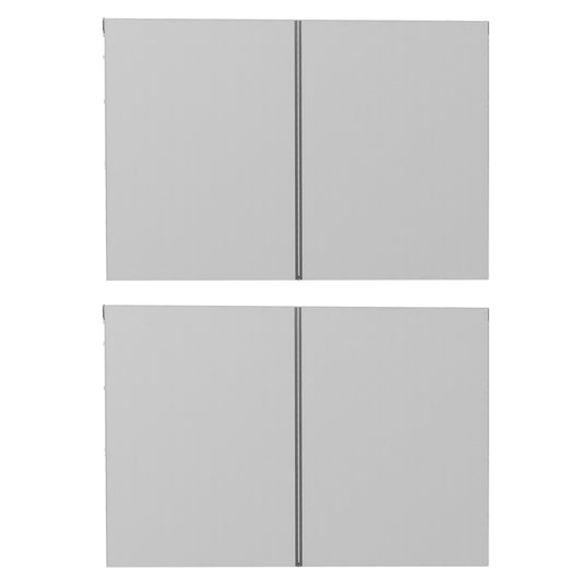 Photo of Outsunny Set of Two 3 x 3(m) Replacement Zipped Gazebo Walls - Grey in Grey colour on a white background