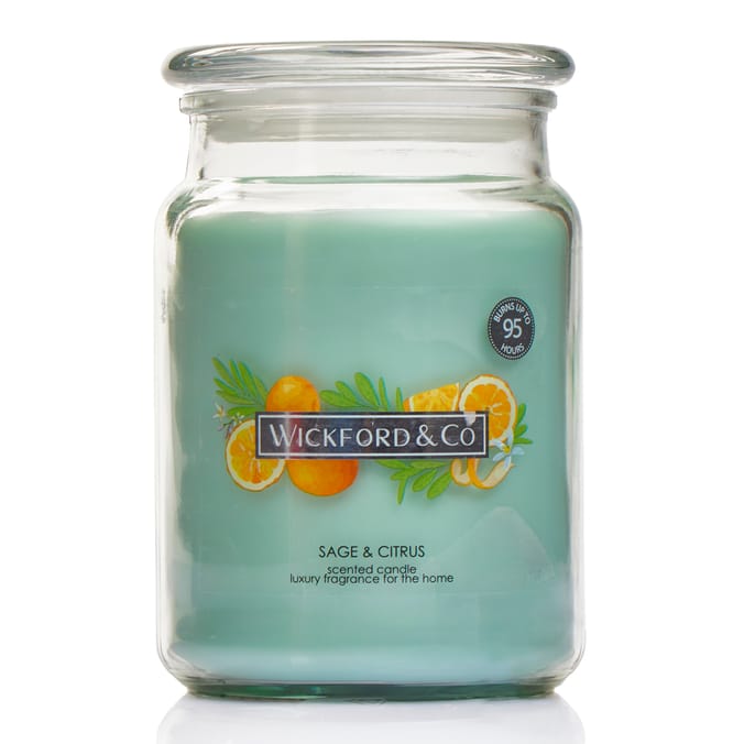 Wickford & Co 18oz Scented Candle – 95hr Burn Time – Long-Lasting Home Fragrance