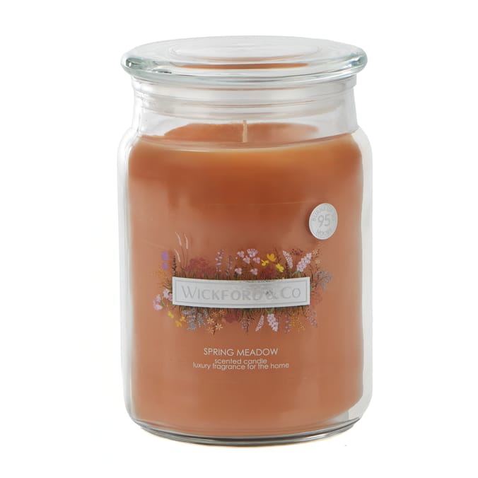 Wickford & Co 18oz Scented Candle – 95hr Burn Time – Long-Lasting Home Fragrance