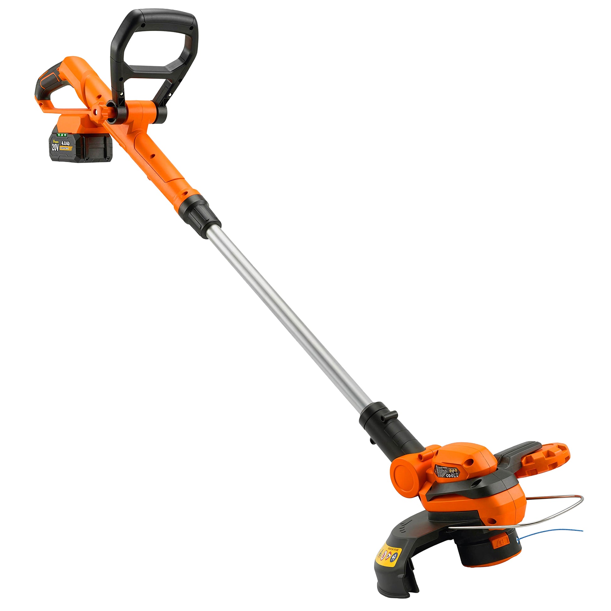 Photo of Outsunny Cordless Strimmer with 2 x 4.0Ah Lithium Batteries & Charger, 2-in-1 Lightweight Cordless Grass Trimmer and Lawn Edger in Edger colour on a white background
