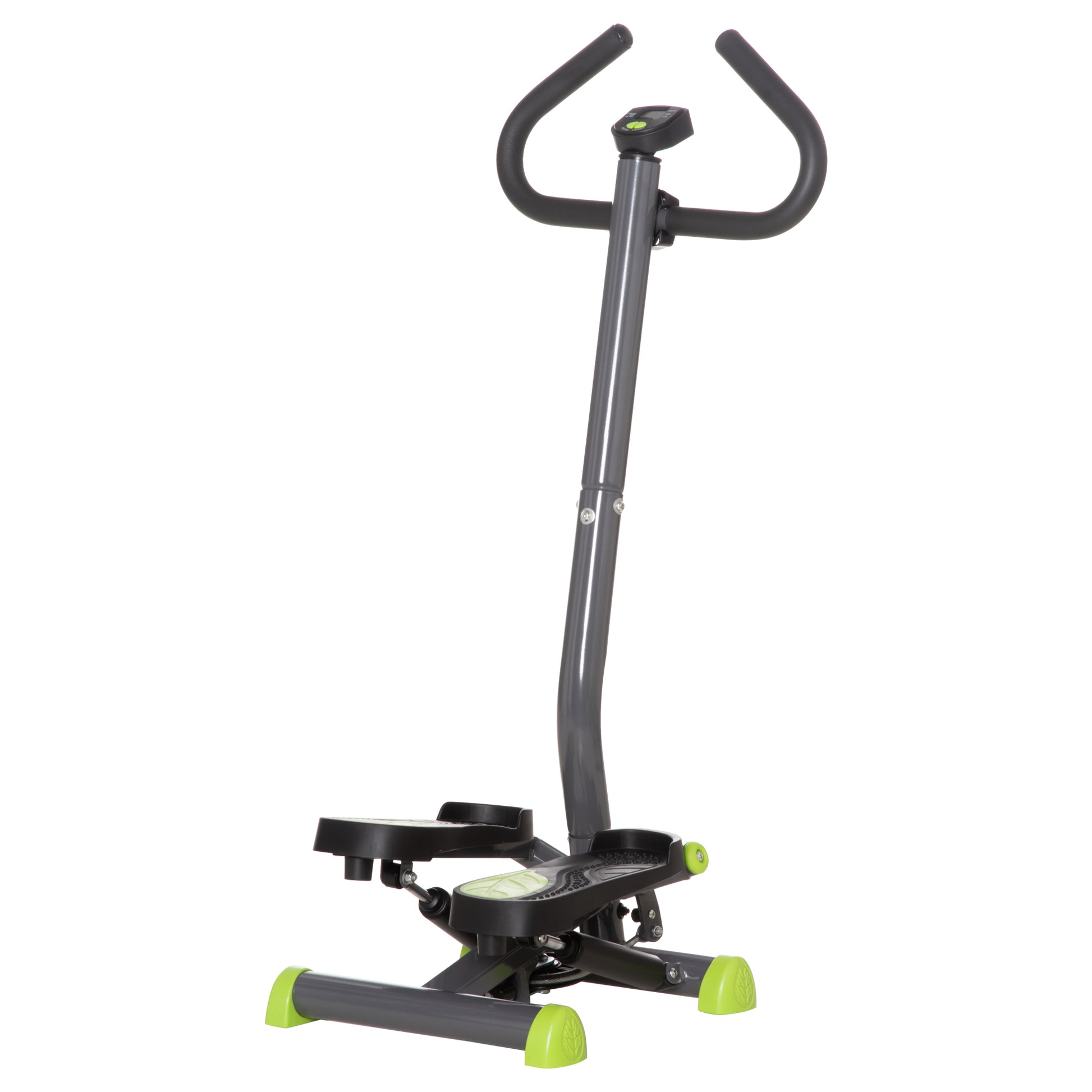 Photo of HOMCOM Twister Stepper, Step Machine with Adjustable Resistance, LCD Screen - Grey in Grey colour on a white background