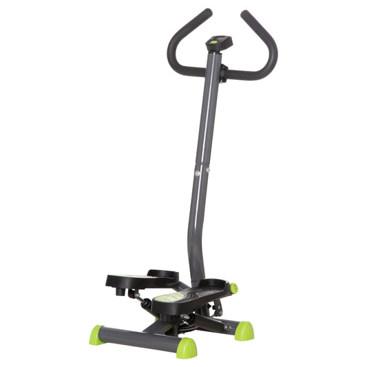 Photo of HOMCOM Twister Stepper, Step Machine with Adjustable Resistance, LCD Screen - Grey in Grey colour on a white background