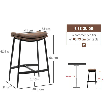 Bar stool with dimensions and a recommended bar table height of 89–99 cm