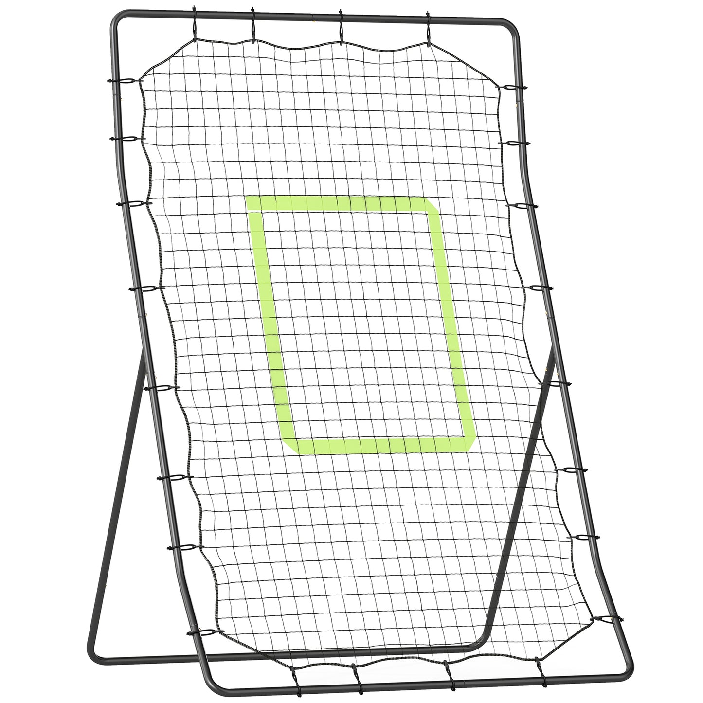 Photo of HOMCOM Baseball Rebounder Net Teens Adults Game Spot Softball Training Aid Practise Target Strike Shot Goal Play in Play colour on a white background