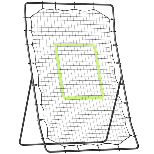 Photo of HOMCOM Baseball Rebounder Net Teens Adults Game Spot Softball Training Aid Practise Target Strike Shot Goal Play in Play colour on a white background