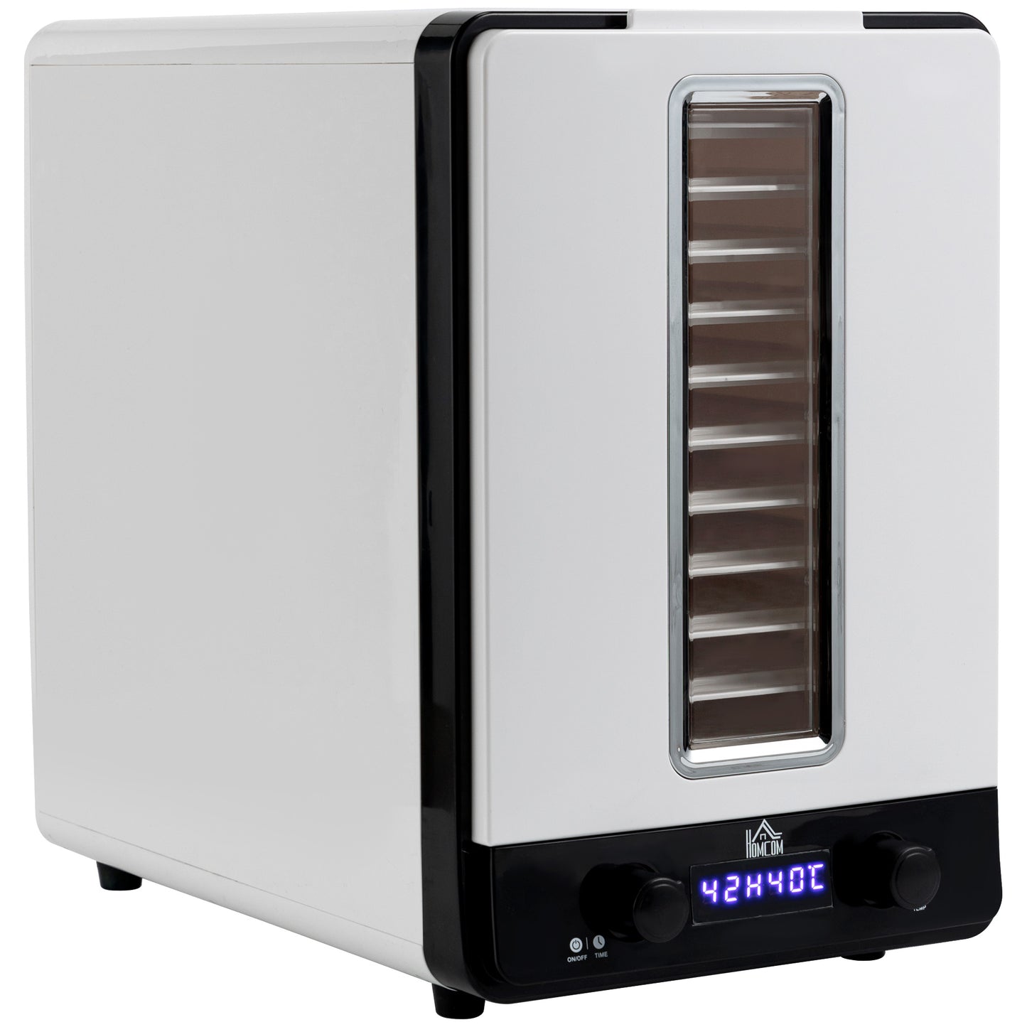 Photo of HOMCOM 11-Tray Food Dehydrator, 40-70℃ Temperature and Timer in Timer colour on a white background