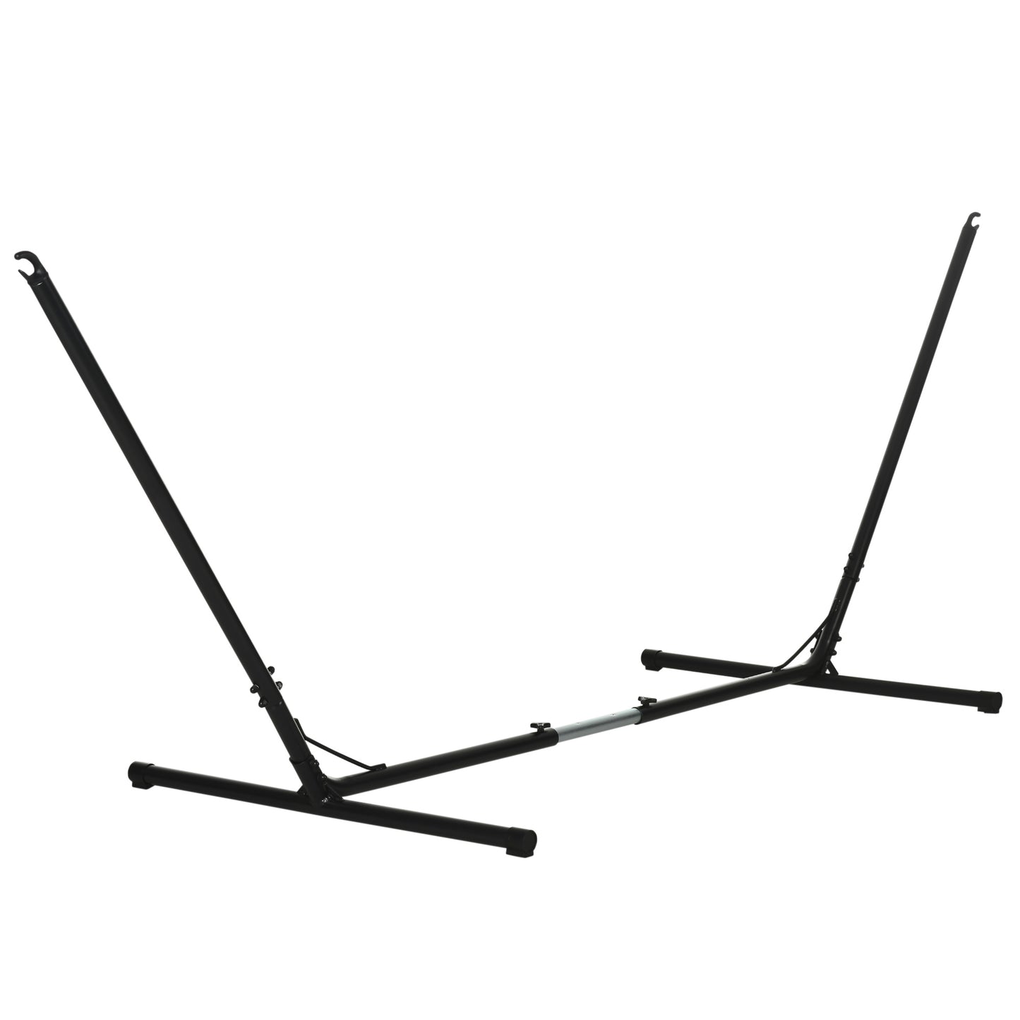 Photo of Outsunny 3.1–3.8m Adjustable Universal Hammock Stand Metal Frame Garden Camping Picnic Outdoor Patio Replacement – Stand Only in Only colour on a white background