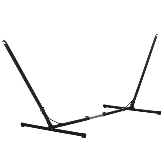 Photo of Outsunny 3.1–3.8m Adjustable Universal Hammock Stand Metal Frame Garden Camping Picnic Outdoor Patio Replacement – Stand Only in Only colour on a white background