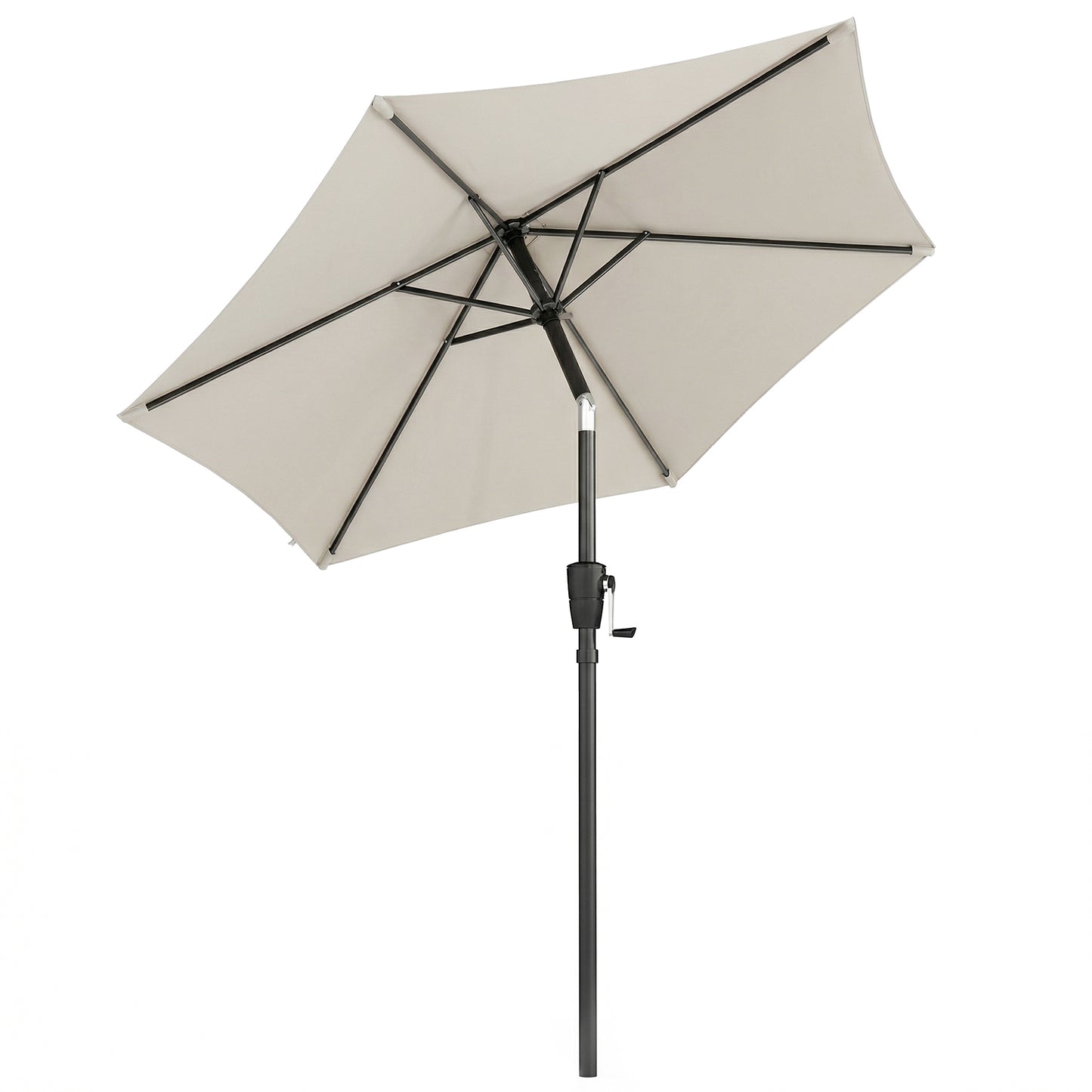 Photo of Outsunny 2m Garden Parasol Umbrella, Outdoor Table Parasol Umbrella with Crank Handle, Tilt Function, UV30+ Protection in Protection colour on a white background