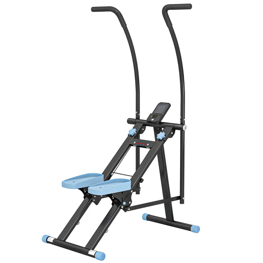 Photo of SPORTNOW Stair Stepper for Home Gym Exercise, Vertical Climber Machine with LCD Monitor & Adjustable Pedals for Workout in Workout colour on a white background