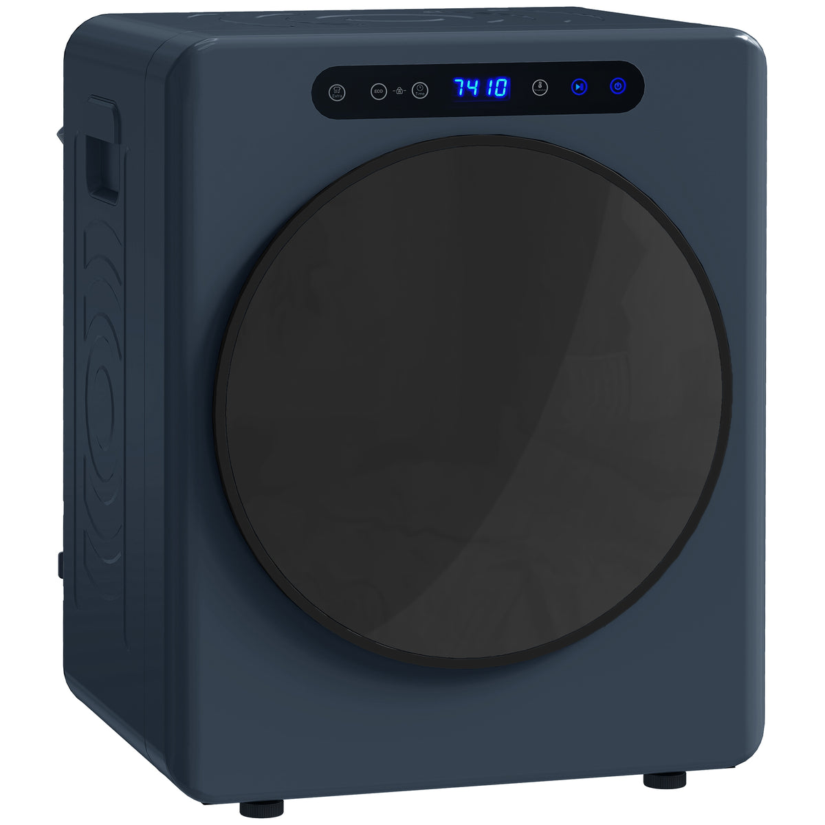 Photo of HOMCOM 5 kg Compact 40-60℃  Tumble Dryer Blue in Blue colour on a white background