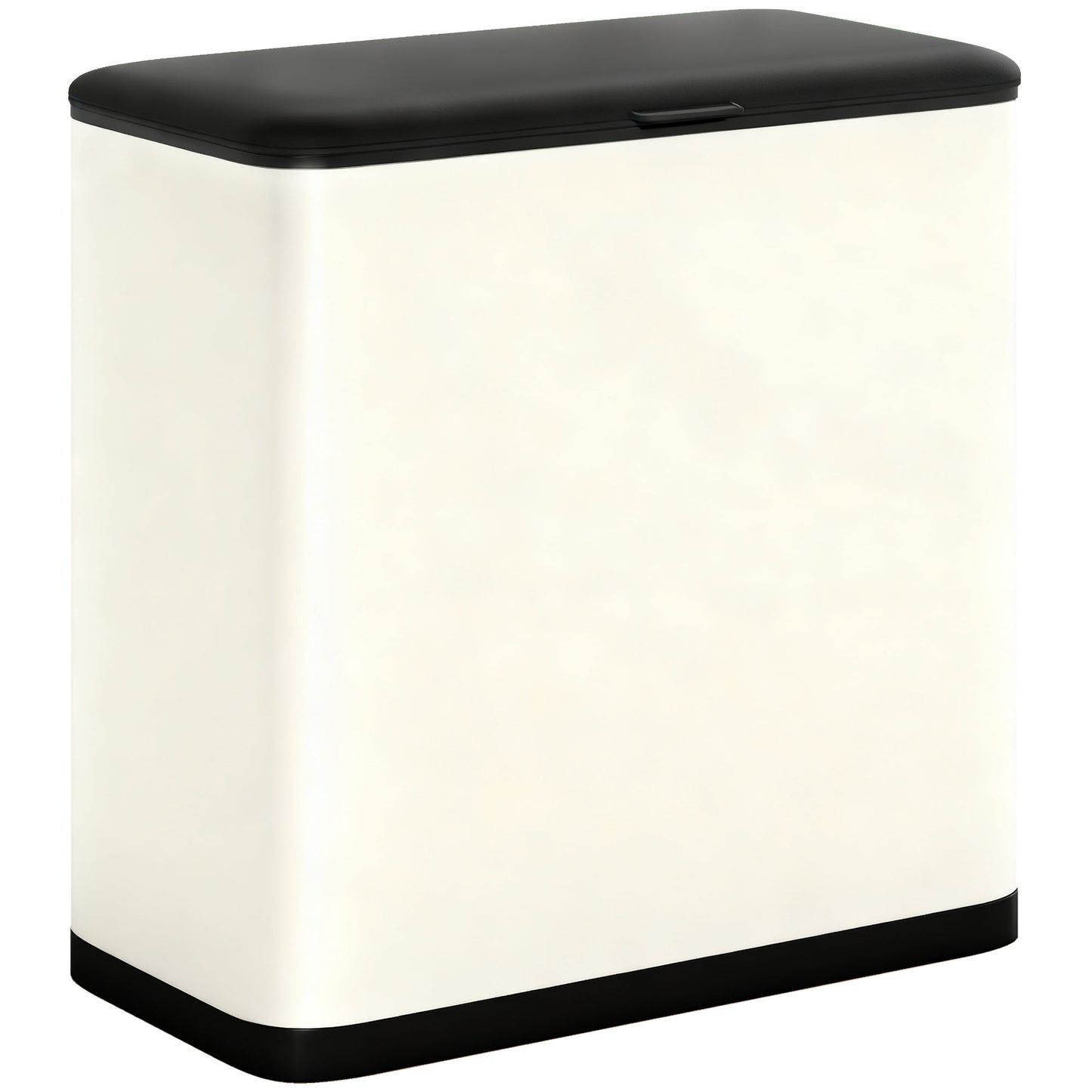 Photo of HOMCOM 8L Hanging Kitchen Bin, Rubbish bin with Lid and Removable Inner Bucket for Kitchen Cabinet Door, Under Sink, Office in Office colour on a white background