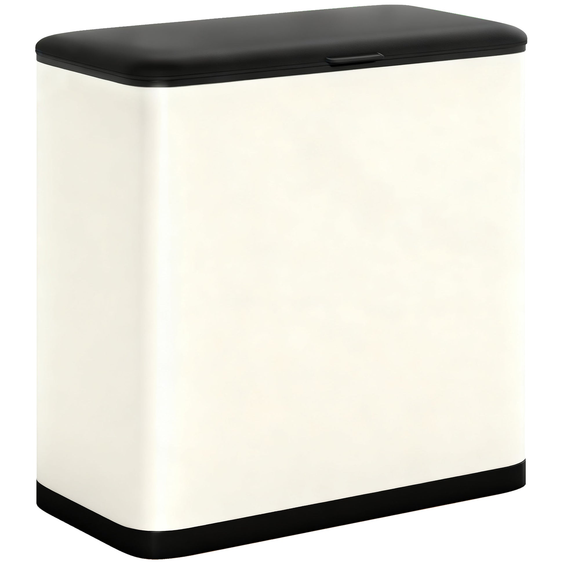 Photo of HOMCOM 8L Hanging Kitchen Bin, Rubbish bin with Lid and Removable Inner Bucket for Kitchen Cabinet Door, Under Sink, Office in Office colour on a white background