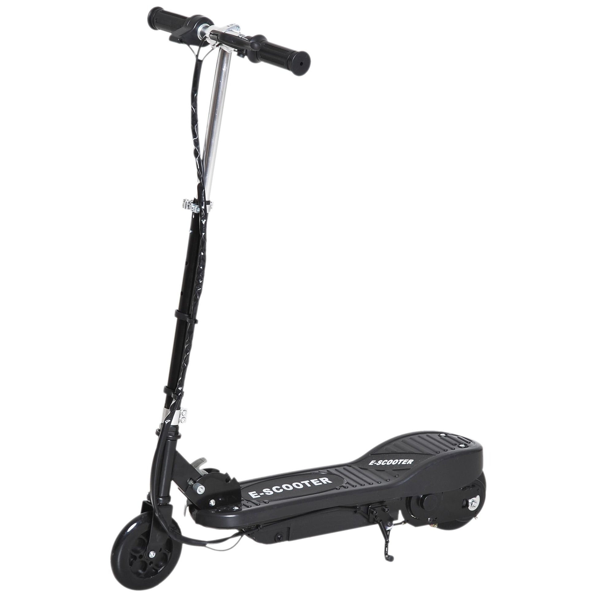 Photo of HOMCOM Folding Kids Electric Scooter Ride on Toy, Age 7-14-Black in 7-14-Black colour on a white background