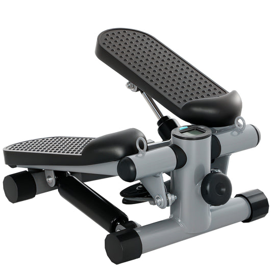 Photo of SPORTNOW Mini Stepper, Compact Step Machine Exerciser for Home Workouts, with Resistance Bands, LCD Monitor, Non-Slip Pedals in Pedals colour on a white background