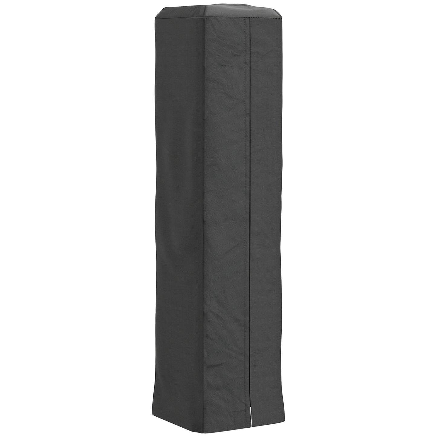 Photo of Outsunny Heavy Duty Gas Pyramid Patio Heater Cover, Full Length Outdoor Heater Cover Protector, UPF 30+ Oxford Fabric with Zipper, Black in Black colour on a white background