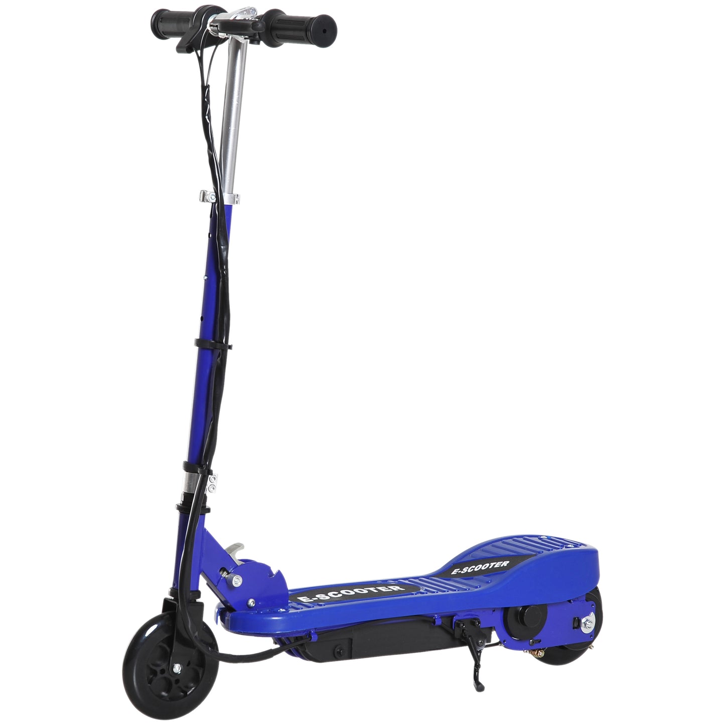 Photo of HOMCOM Folding Electric Kids Scooter Ride on Age 7-14, Blue/Black in Blue/Black colour on a white background