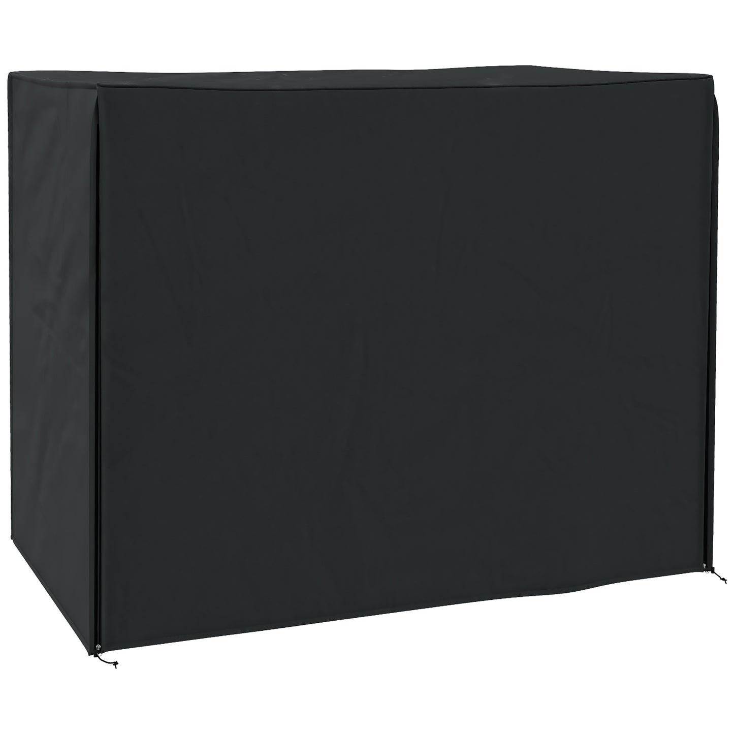 Photo of Outsunny 220 x 125cm Three-Seater Swing Chair Protective Cover - Black in Black colour on a white background