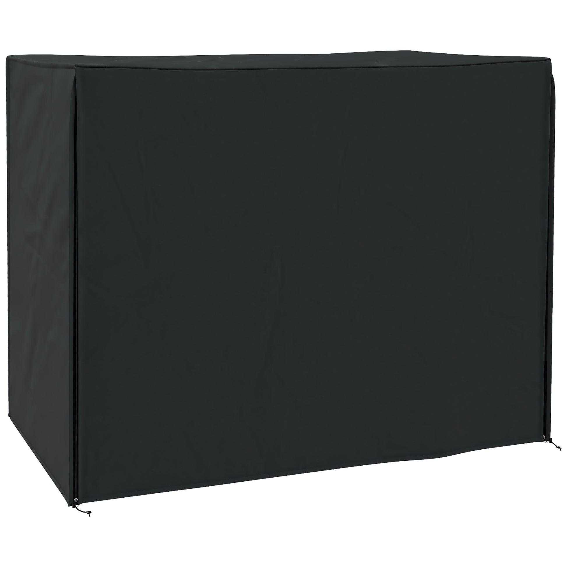 Photo of Outsunny 220 x 125cm Three-Seater Swing Chair Protective Cover - Black in Black colour on a white background
