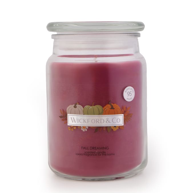 Wickford & Co 18oz Scented Candle – 95hr Burn Time – Long-Lasting Home Fragrance
